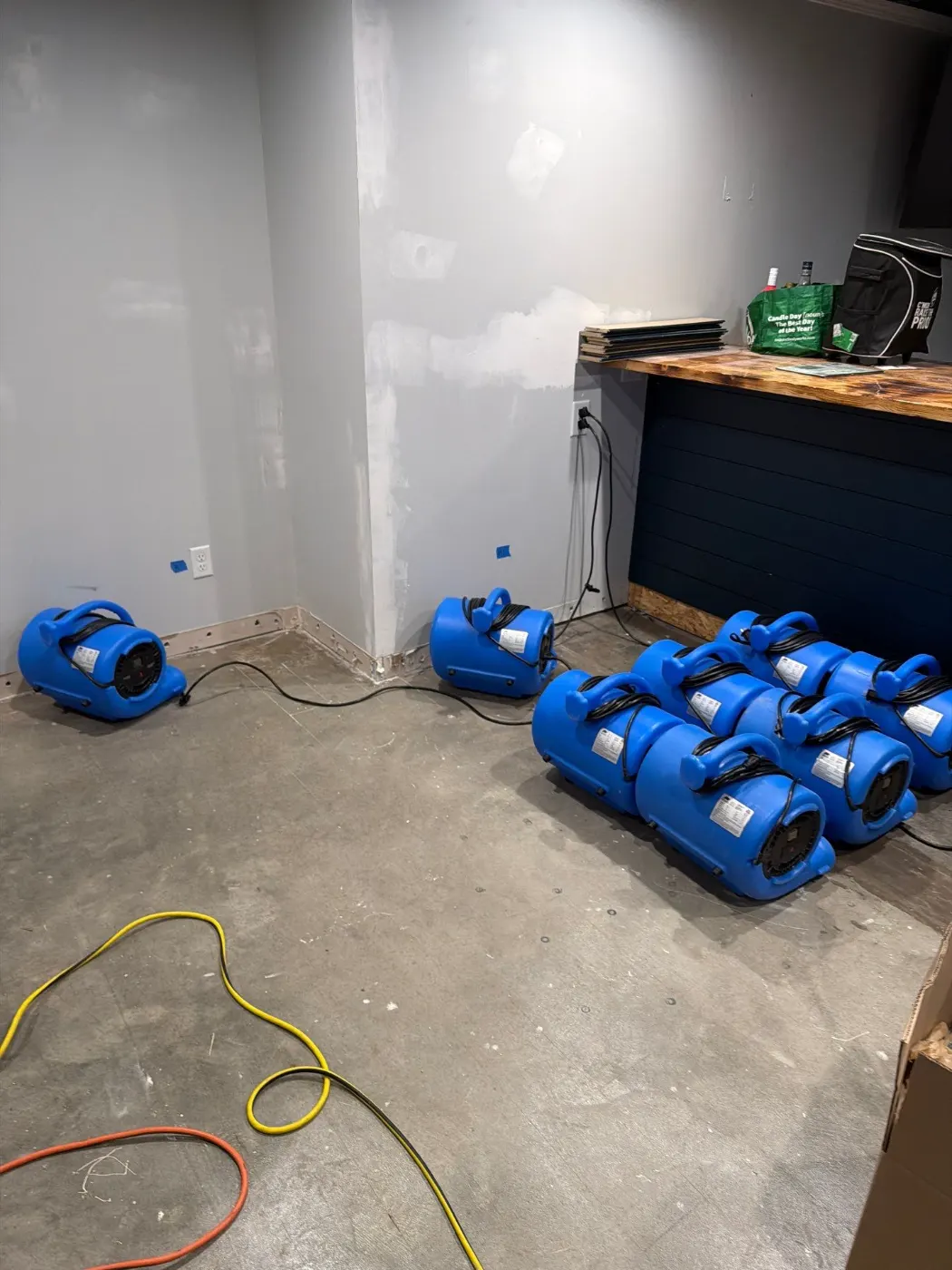 IICRC certified drying setup in Howard County, IN