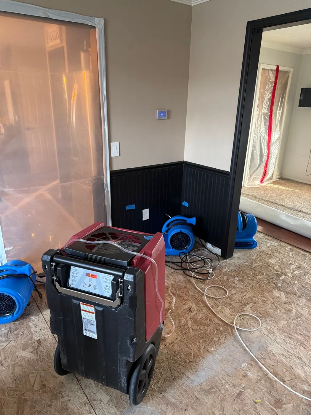 Moisture mapping with thermal imaging in Howard County, IN